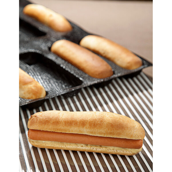 Sasa Demarle Flexipan® Silicone Hot Dog Bun Mold