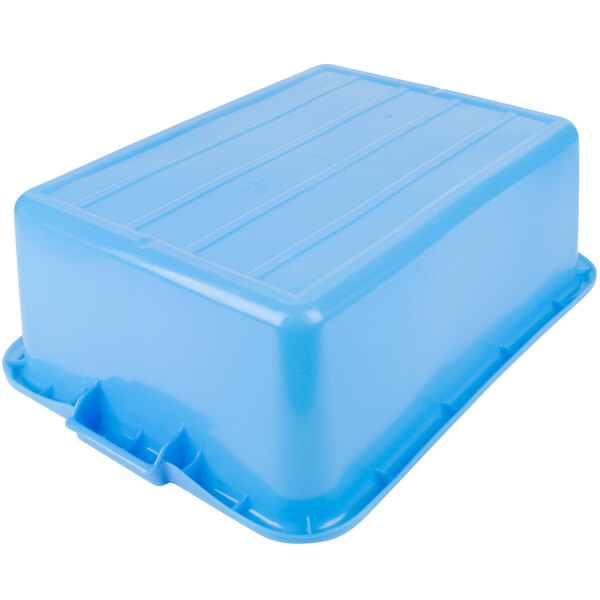 Vollrath 1527BC04 Traex® ColorMate Blue 20" x 15" x 7" Bus Tub / Food Storage Box Bulk