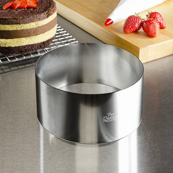 Fat Daddio's SSRD-5030 ProSeries 5 x 3 Stainless Steel Round Cake / Food  Ring Mold