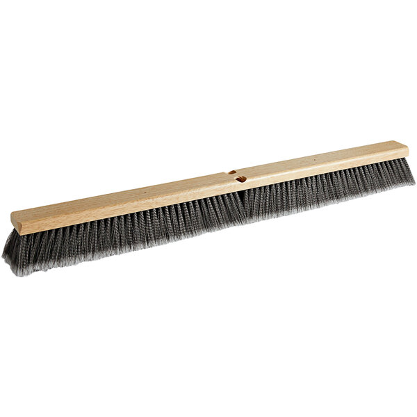 Carlisle 4501623 FloPac 36" Hardwood Push Broom Head with Gray Flagged
