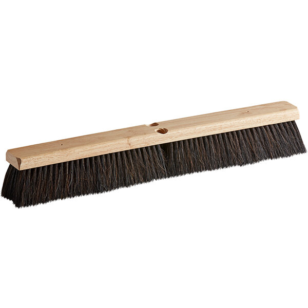 Carlisle 360242403 FloPac 24" Hardwood Push Broom Head with Horsehair