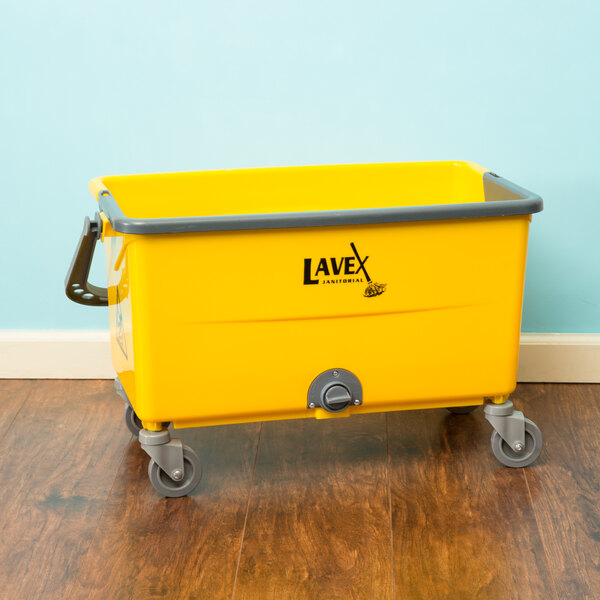 Lavex Janitorial 44 Qt. No-Touch Microfiber Mop Bucket