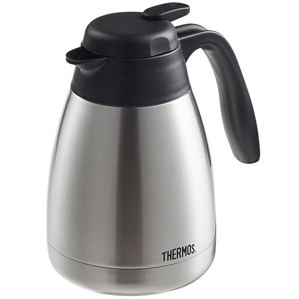 Thermos FN357 1 Liter Stainless Steel Vacuum Insulated Carafe with Push Button by Arc Cardinal