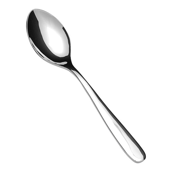 Zwiesel Fortessa Grand City 7 3/16" 18/10 Stainless Steel Extra Heavy Weight Dessert / Soup Spoon - 12/Case