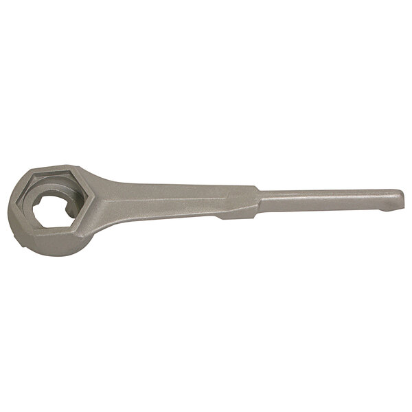 A grey Wesco Industrial Products aluminum wrench with a white background.
