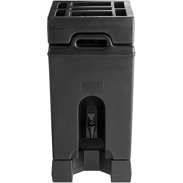 Cambro Camtainer 11.75 Gallon Black Insulated Beverage Dispenser with ...
