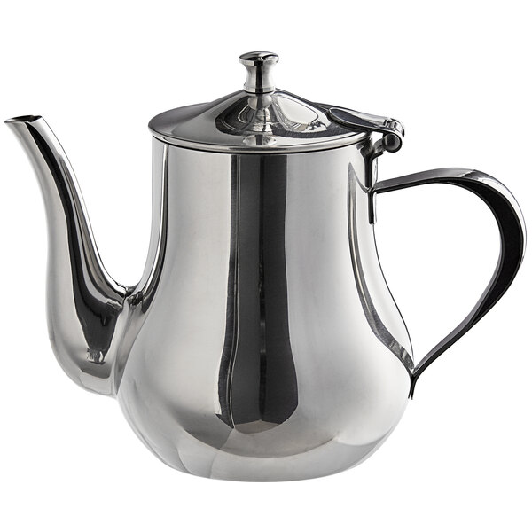 World Tableware CT805 Belle 24 oz. Stainless Steel Tea Pot
