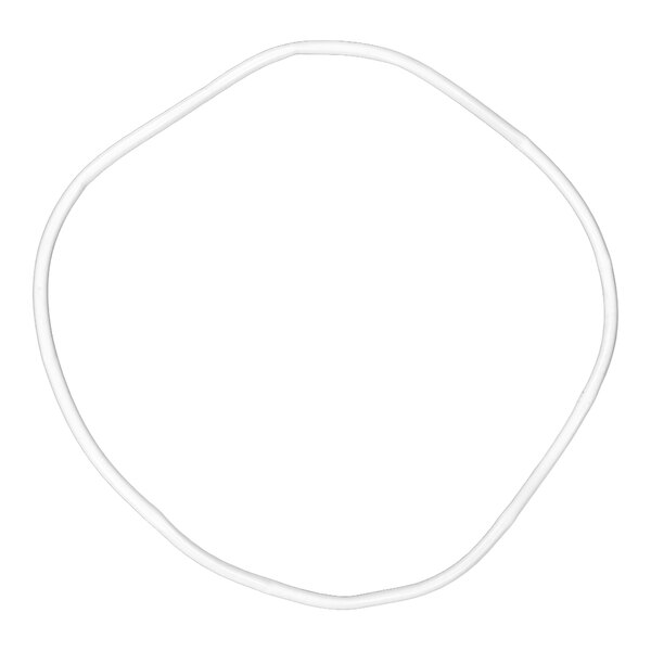 A white replacement gasket for a CaterGator top loading insulated food pan carrier.