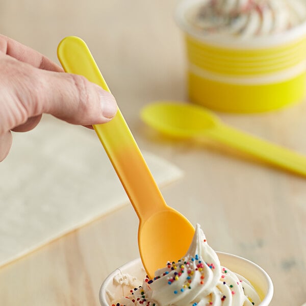 Emsa 6 Set of SUPERLINE Egg spoon Yogurt spoon Dessert spoon Plastic spoon