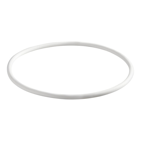 A white circular gasket for a 10-gallon insulated beverage dispenser.