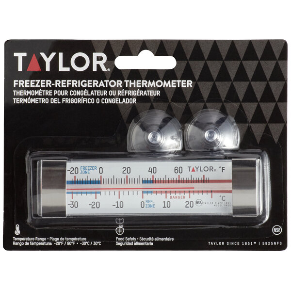 Termometro congelatore per frigorifero in vetro ingrandito Taylor 5925N