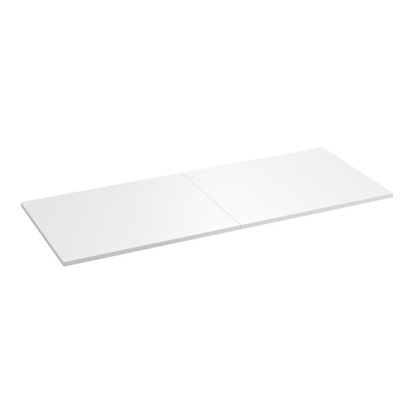 A white rectangular Regency poly table top.