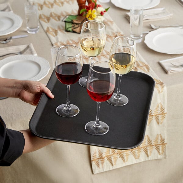 Black Restaurant Serving Tray (22) - WebstaurantStore