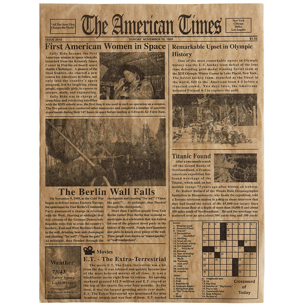 Choice Kraft Newspaper Print Deli Paper, 16" x 12" 500/Pack