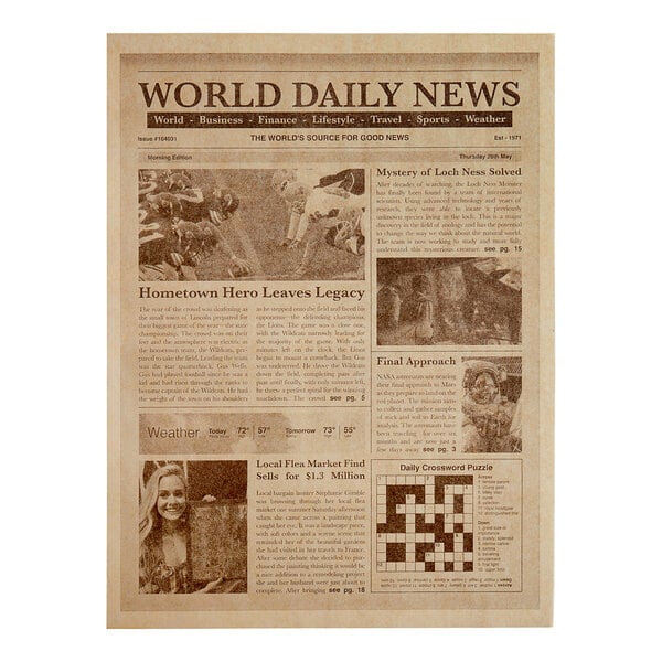 DELI PAPER / 12 X 12 NEWSPAPER PRINT DELI SANDWICH WRAP PAPER (1000/ –