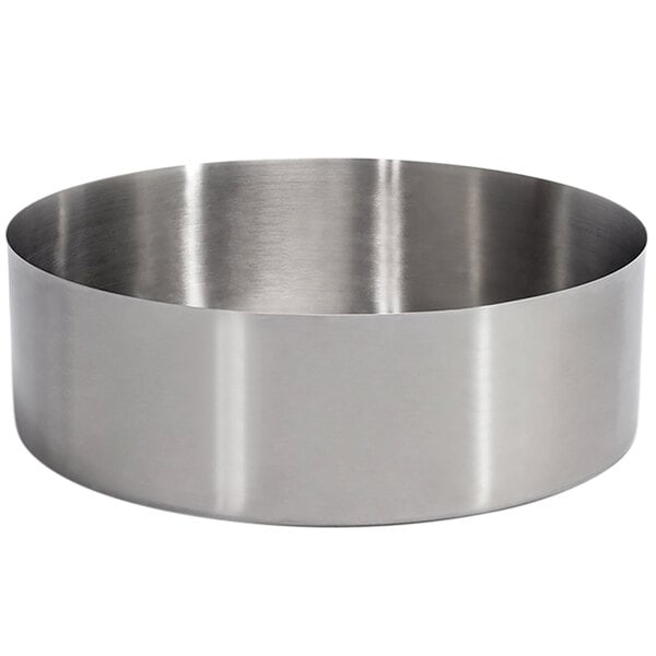 A Front of the House Soho brushed stainless steel bowl.