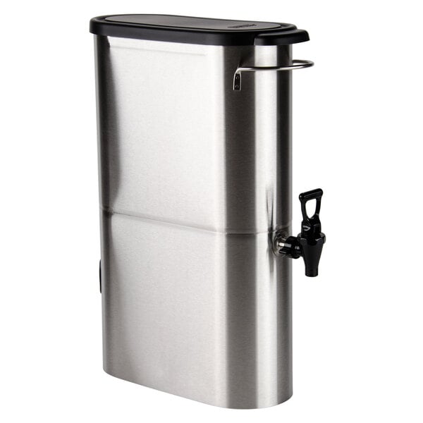 Curtis TCN 3.5 Gallon Stainless Steel Narrow Iced Tea Dispenser