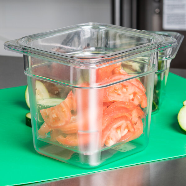 Cambro 65CLRCW135 Camwear 1/6 Size Clear Polycarbonate Colander Pan - 5 ...