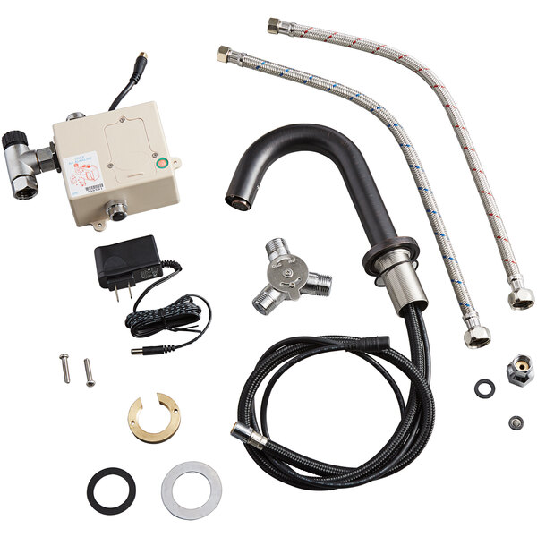 a machine with a pipe and hose