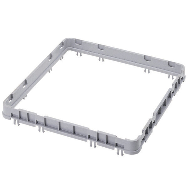 Cambro E3151 Soft Gray Full Size Camrack Extender with Closed Sides