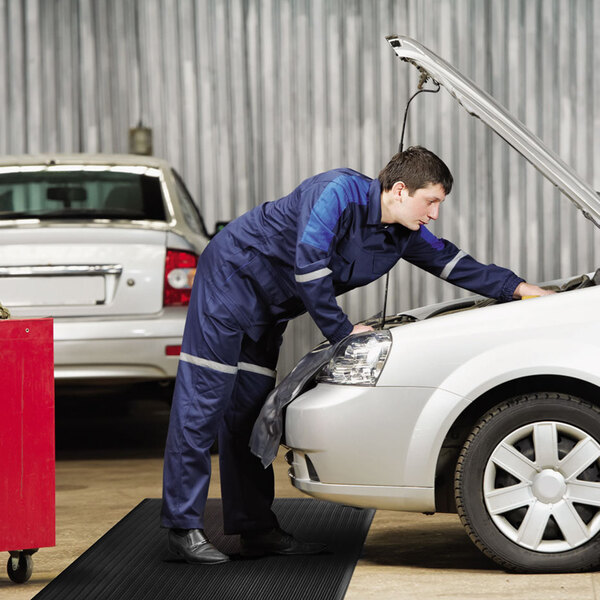 Guardian 24031202 36" x 144" Black Air Step AntiFatigue Floor Mat