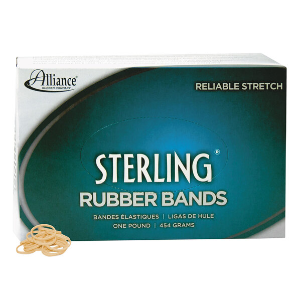 Alliance 00699 7 x 1/8 Red #117B Rubber Bands, 12 lb. - 48/Box