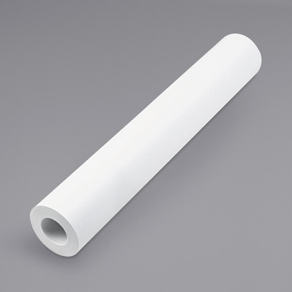 A white roll of HP Inc. DesignJet large format paper on a gray background.