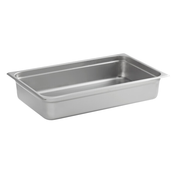 Carlisle 607004 DuraPan Full Size 4" Deep AntiJam Stainless Steel