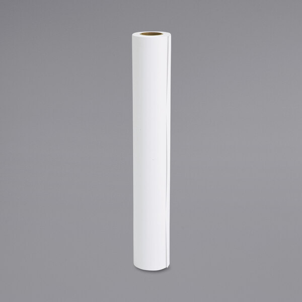 A white cylindrical package with black writing for Epson S041295 white matte presentation paper.