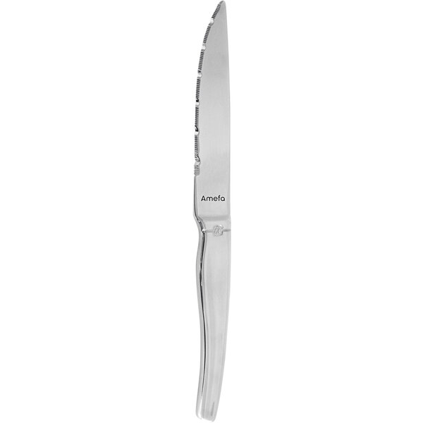 Amefa 491600B000621 Goliath 8 13/16" High Carbon Stainless Steel XXL Steak Knife - 6/Case