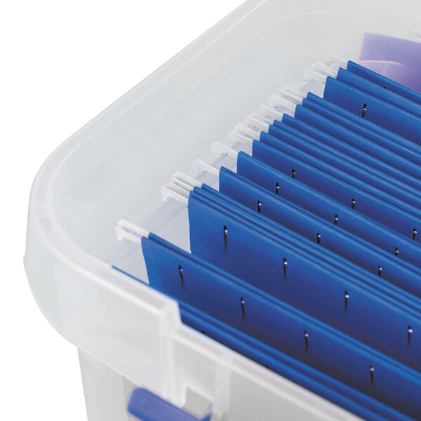 Bankers Box 0086301 14 1/4" x 8 5/8" x 11 1/16" Heavy-Duty Plastic ...