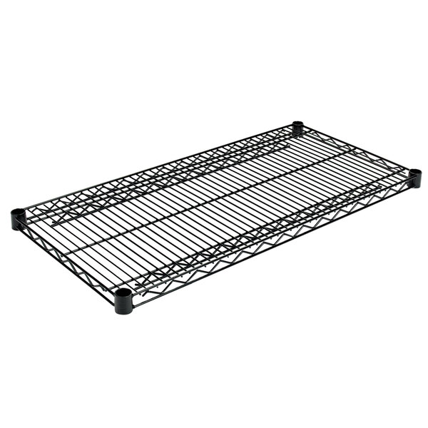 Alera ALESW583618BL 36" x 18" Black Industrial Wire Shelf 2/Case