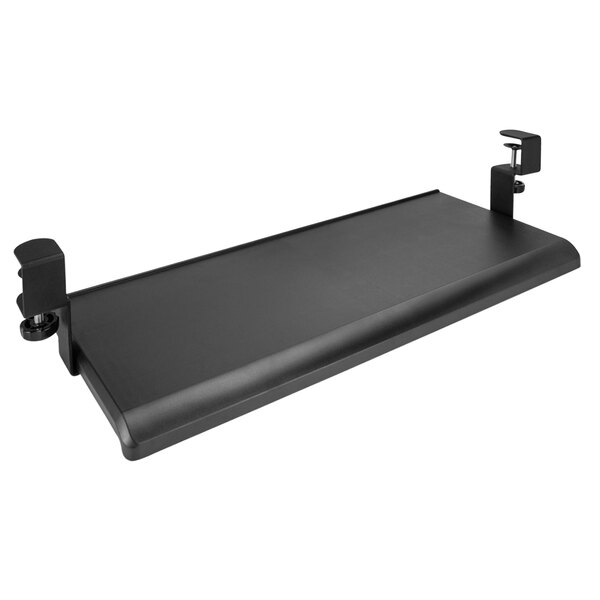 A black rectangular Alera AdaptivErgo keyboard tray with two handles.