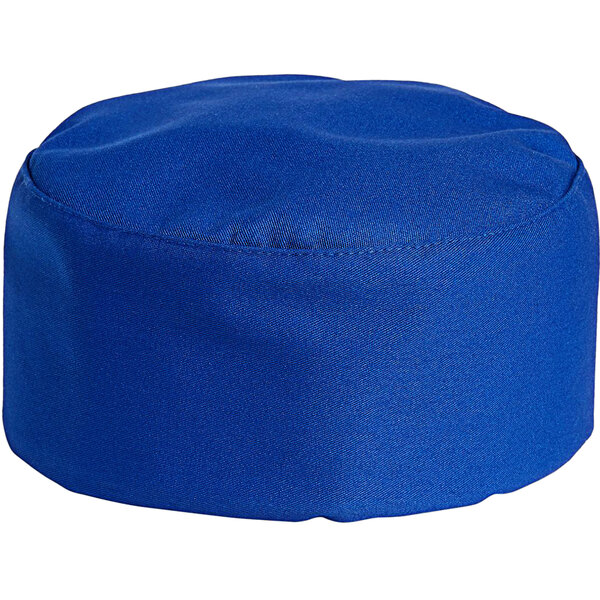 Royal Blue Customizable Chef Skull Cap 