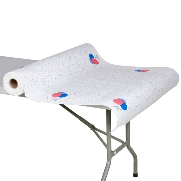 40" x 300' Paper Table Cover with Party Pattern