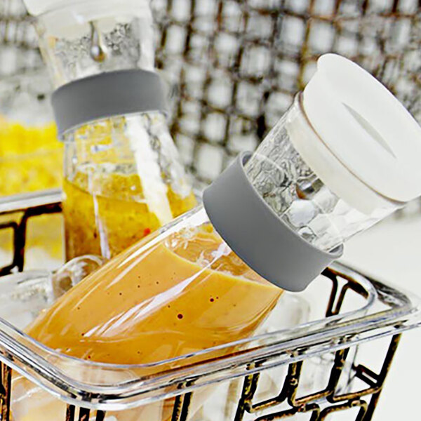 Front of the House ACF011GYT88 Drinkwise 8 Blank Reusable Carafe Labels