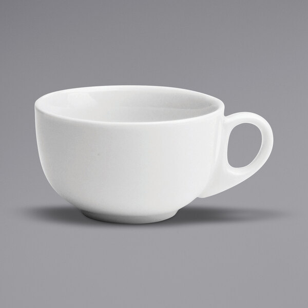 4 Oneida 0006M White China Espresso Cups Porcelain Coffee Mugs 6oz