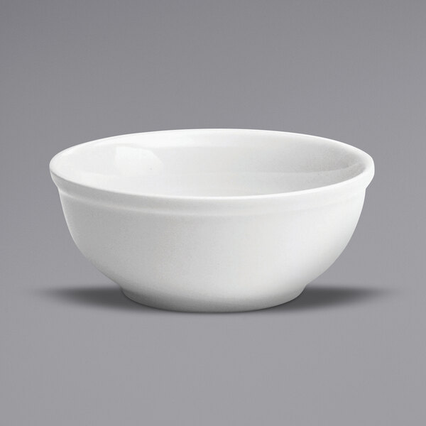 A white Oneida Buffalo porcelain nappie bowl.