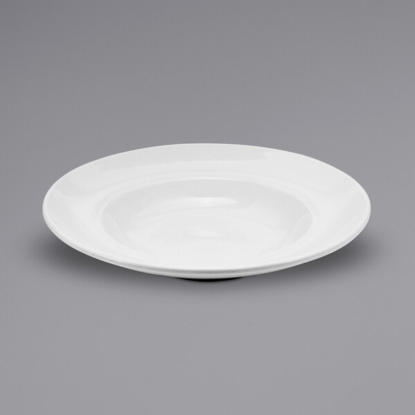 Oneida Buffalo F9010000153 Cream White Ware 45.5 oz. Wide Rim Porcelain