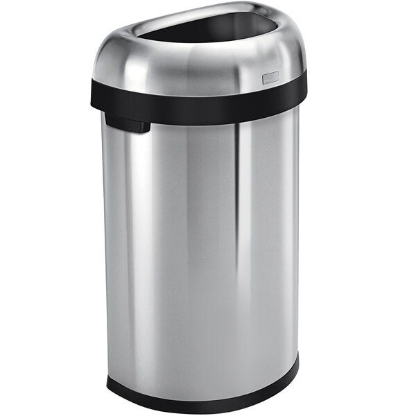 simplehuman CW1468 16 Gallon / 60 Liter Brushed Stainless Steel