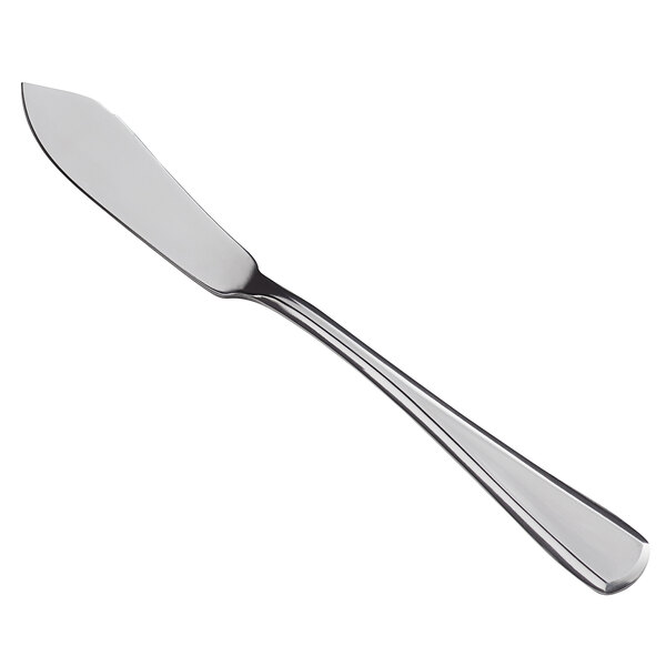 A Libbey stainless steel butter spreader with a flat handle.