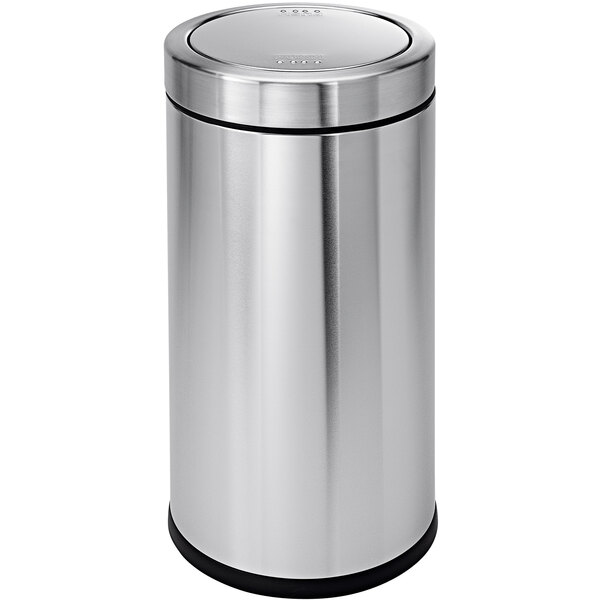 simplehuman CW1442 15 Gallon / 55 Liter Brushed Stainless Steel Round