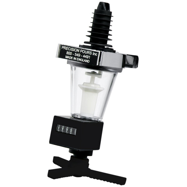 Precision Pours 1 1/8 oz MM Rack & Pour 1.125 oz. Measured Liquor Pourer Head with ShotCounting