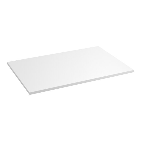 A white rectangular Regency table top.