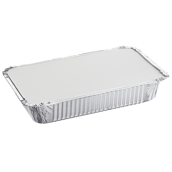 Choice 2.25 lb. Oblong Foil Container with Board Lid - 250/Case