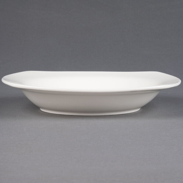 CAC REC88 Festiware 22 oz. Ivory (American White) Square China Pasta Bowl 12/Case