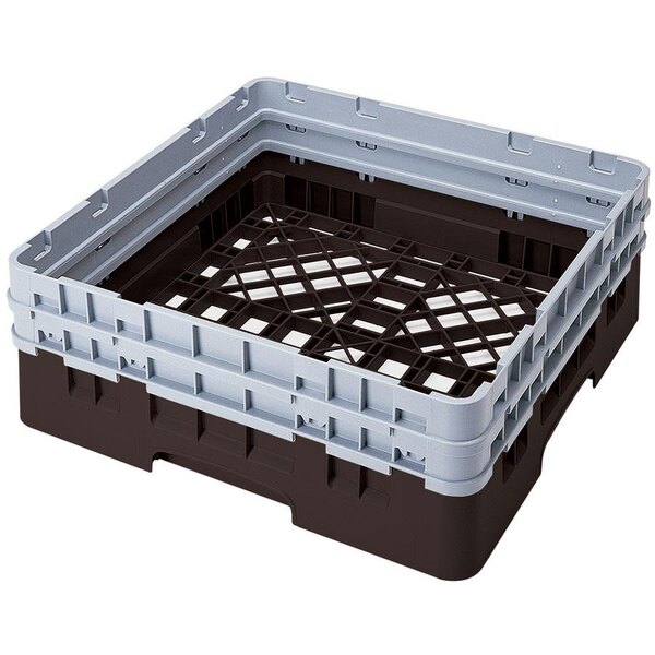Cambro BR578167 Brown Camrack Full Size Base Rack with Closed Sides and ...