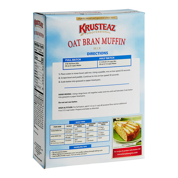 Krusteaz Professional 5 lb. Oat Bran Muffin Mix