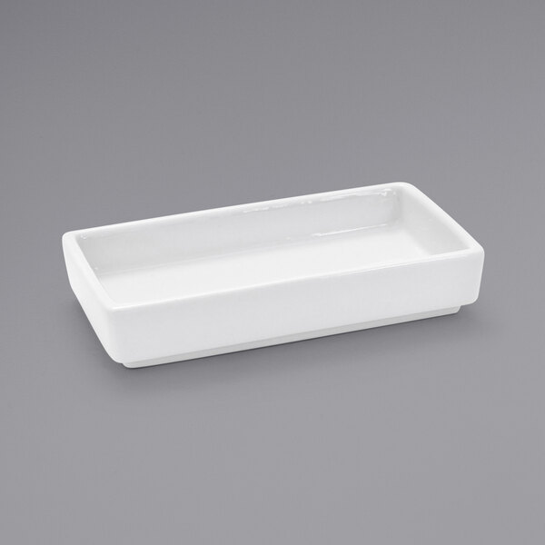 Rectangular Ramekins Front of the House DSD041WHP23 Mod 2.5 oz. Bright White Rectangular ...