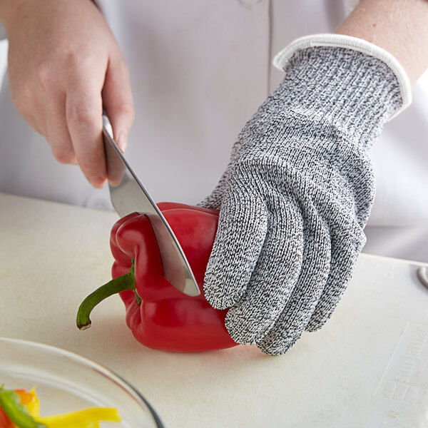 Mercer Culinary M33412L MercerMax® Gray A7 Level Cut-Resistant Glove - Large